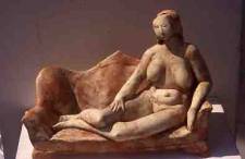 Female Nude on Sofa