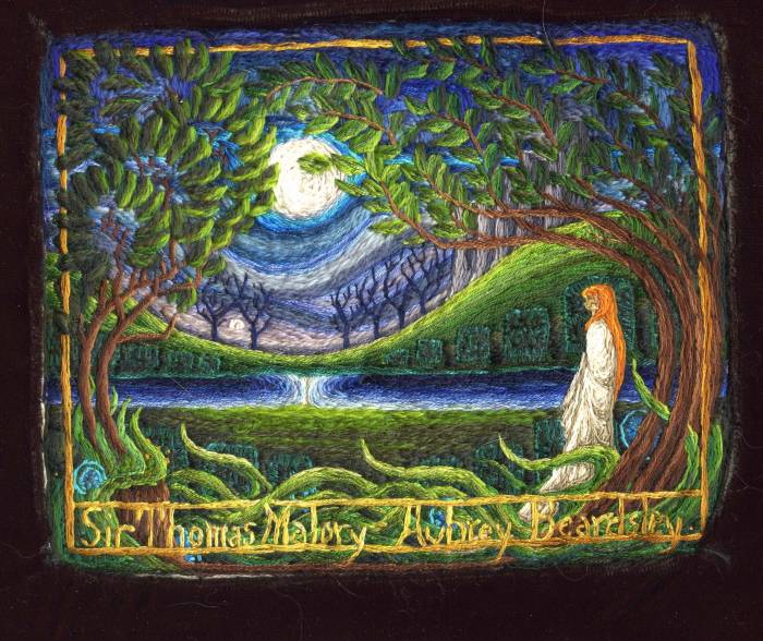 Morte d'Arthur embroidery